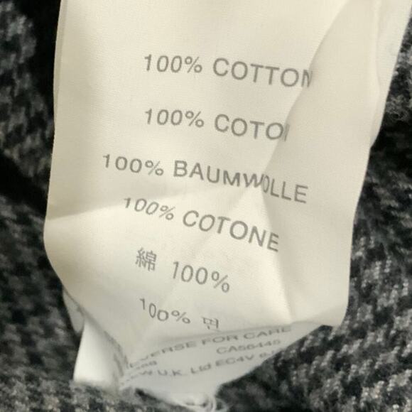 JCrew Herringbone Shirt Mens XL Slim Long Sleeve Chest Pocket Flannel Button Up - Picture 6 of 6